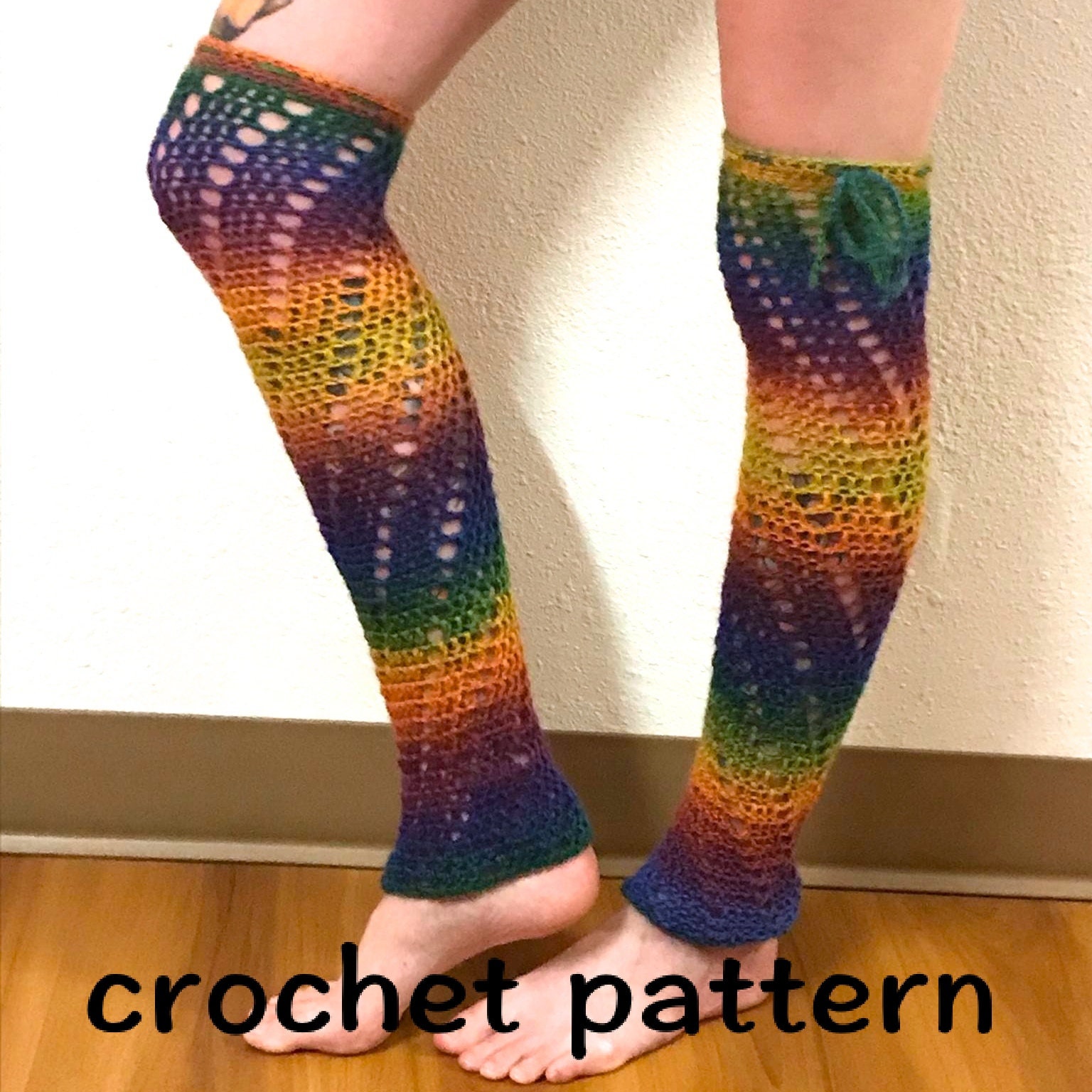 Crochet Leg Warmer Pattern Spiral Leg Warmers Pattern // Etsy