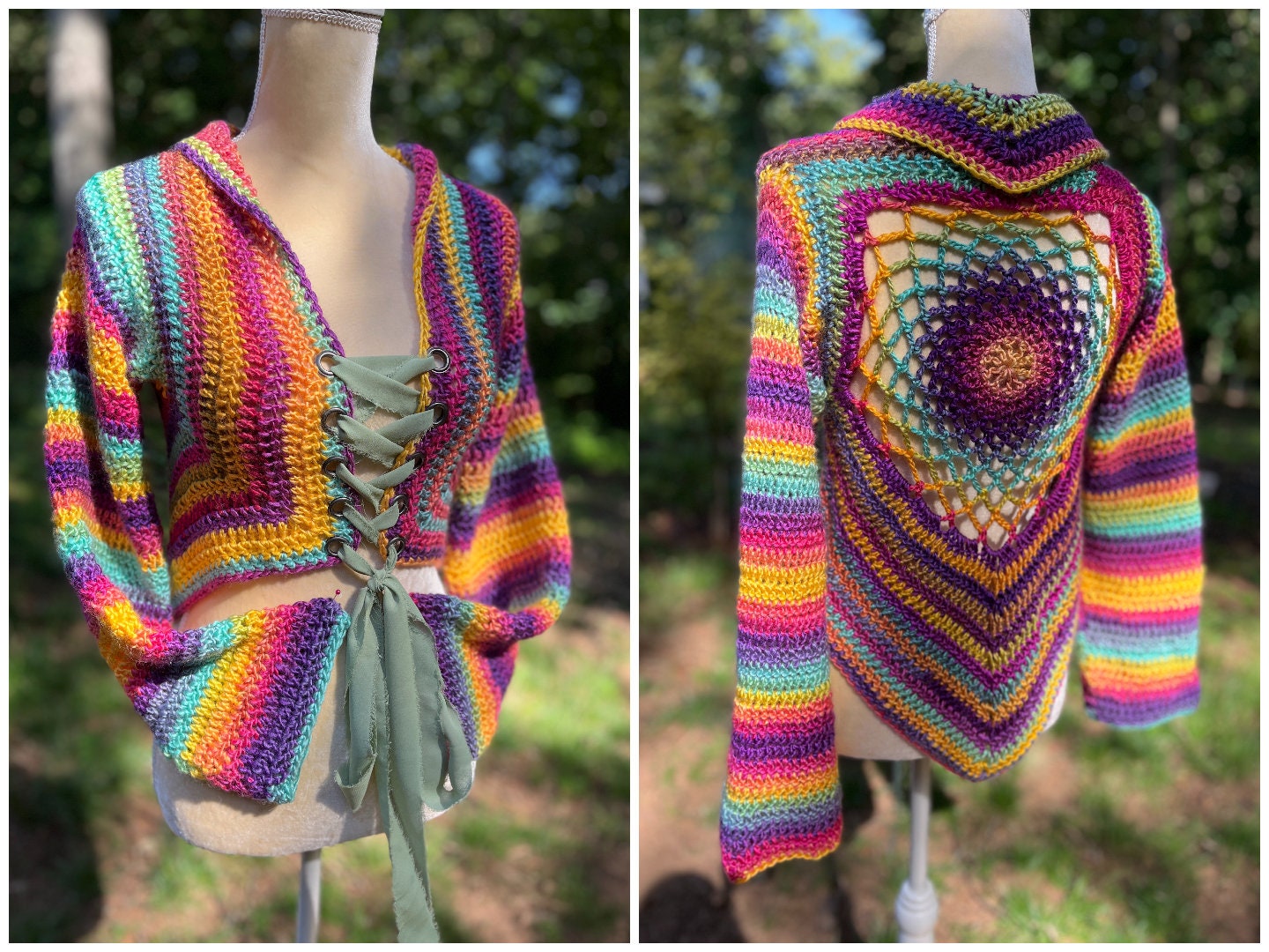 24 Crochet Dreamcatcher Patterns: 24 Beautiful Designs 7 Dreamcatcher Mandala Crochet Vest & Sweater