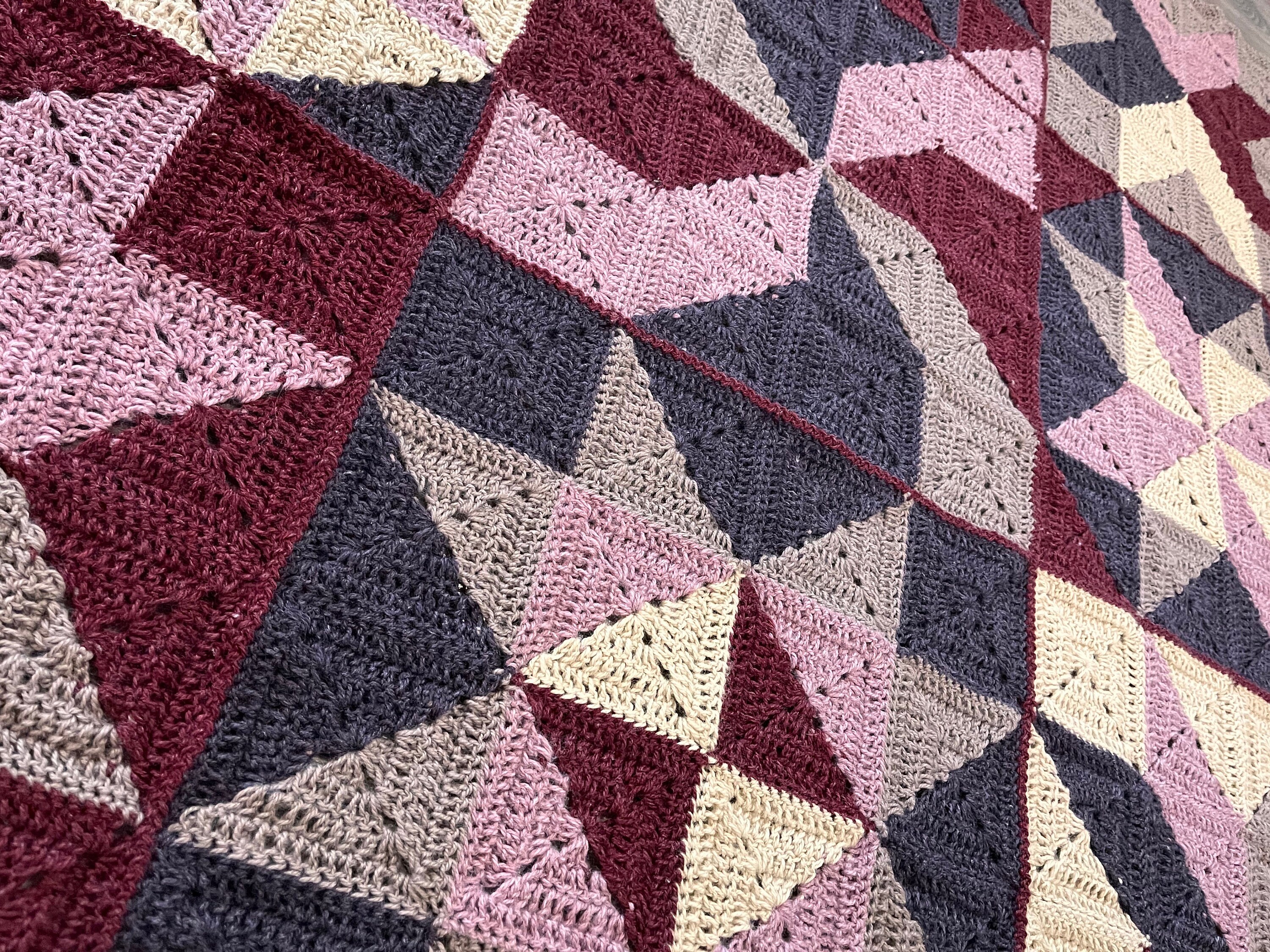 Crochet Blanket Pattern - Homestyle Patchwork Crochet Blanket Pattern ...