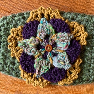 Flower Headband Crochet Pattern image 4