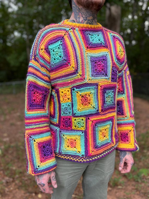 古着 柄ニット gx1000 Passport yardsale dime 柄ニット gx1000