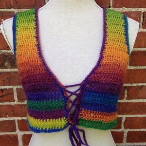 Crochet Vest Pattern Luna Mandala Vest image 2