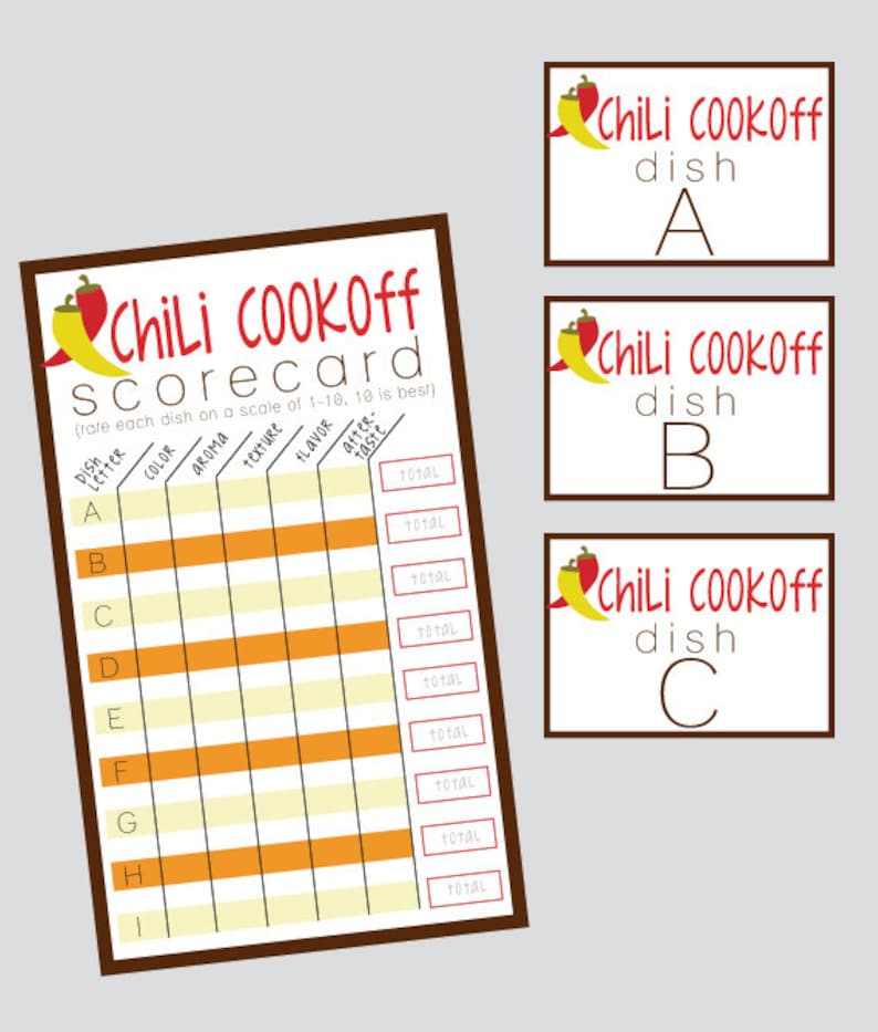 Group Chili Cookoff Sheet INSTANT DOWNLOAD Etsy Group Chili Cookoff Sheet INSTANT DOWNLOAD Etsy