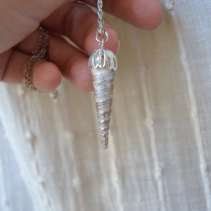 Unicorn horn necklace - natural shell necklace Unicorn horn pendant - Unicorn horn jewelry seashell necklace unicorn jewelry