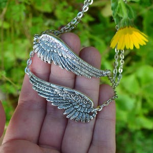 Angel Wing Anklet Pair, Silver Plated Wings Ank Bracelet, Steel Boho Beach Body Jewelry