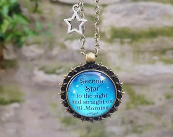 Fairytale gift Peter Pan jewelry fairytale jewelry Peter Pan necklace