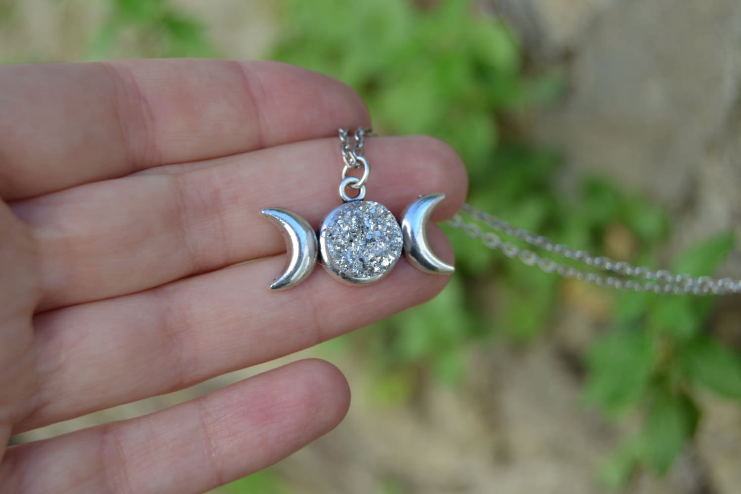 VONALA Tripla Dea Della Luna Collana In Argento Sterling Triplice Dea