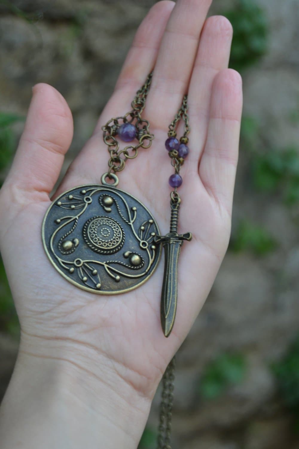 Shield maiden necklace deals