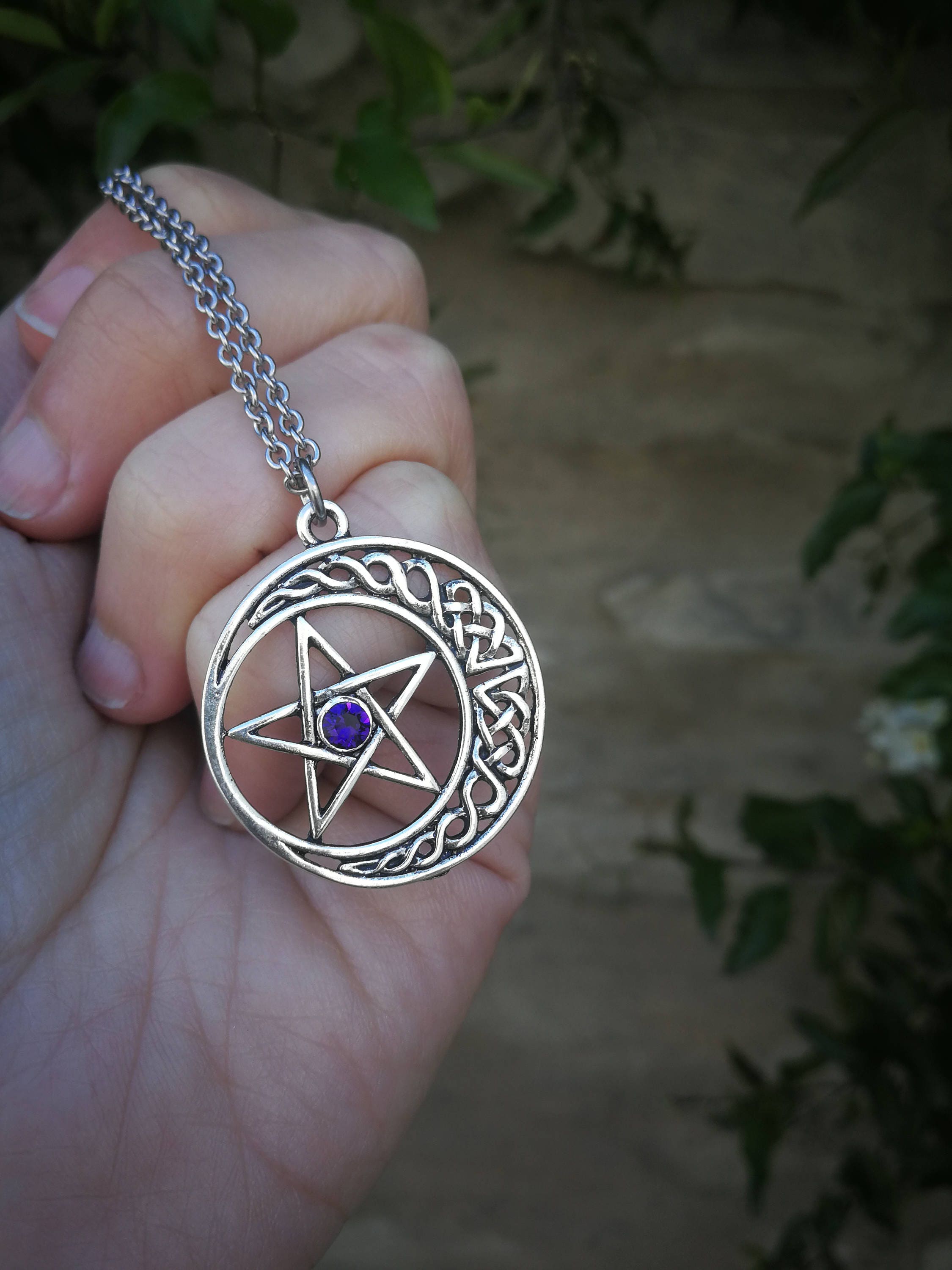 Celtic moon best sale necklace
