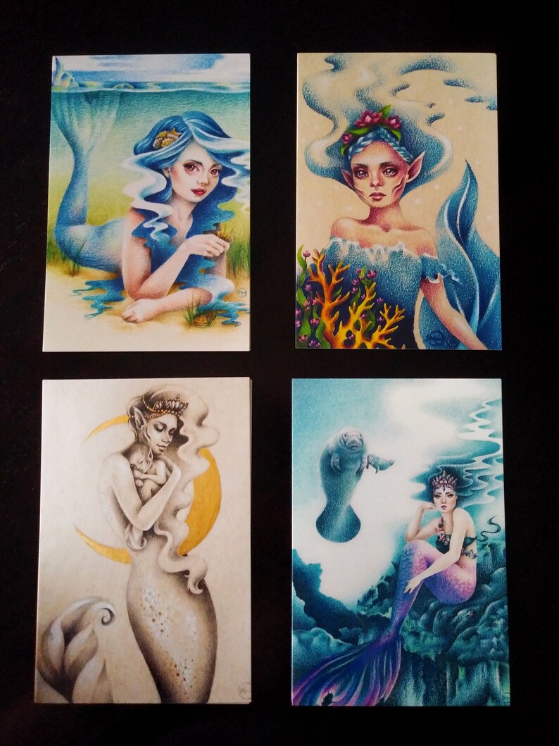Mermaid 4x6 Postcard
