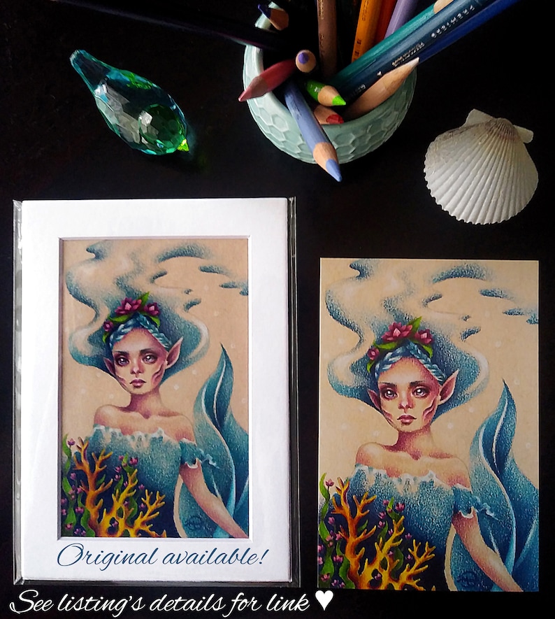 Mermaid 4x6 Postcard