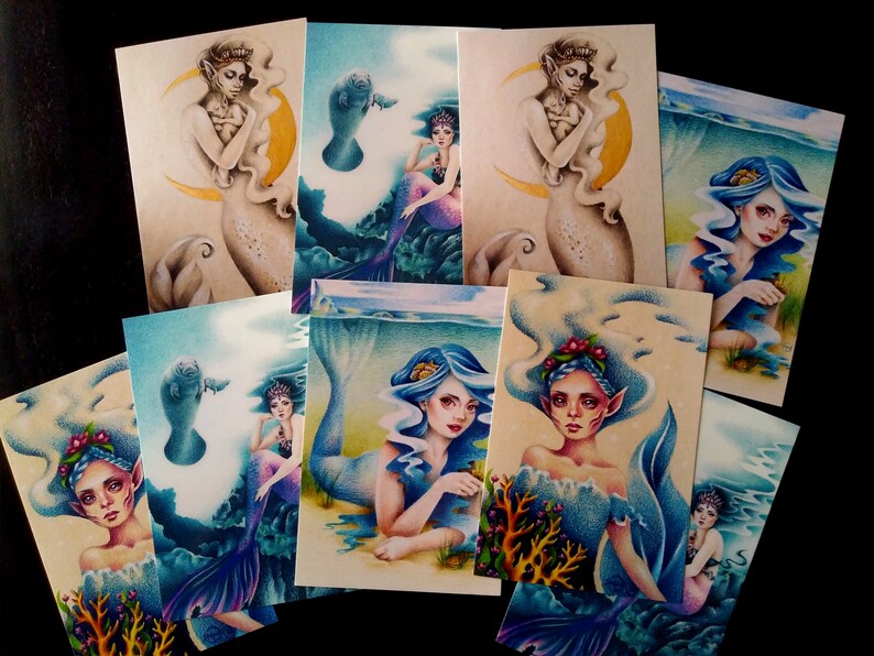 Mermaid 4x6 Postcard