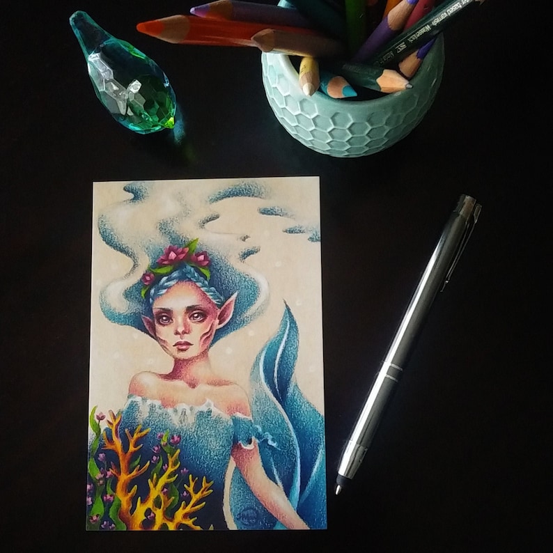 Mermaid 4x6 Postcard