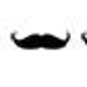 Single Mustache Nail Decals image 2