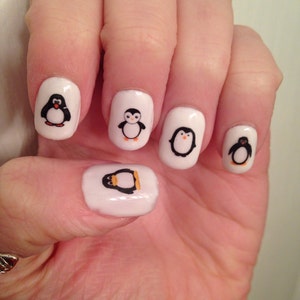Penguin Nail Decals