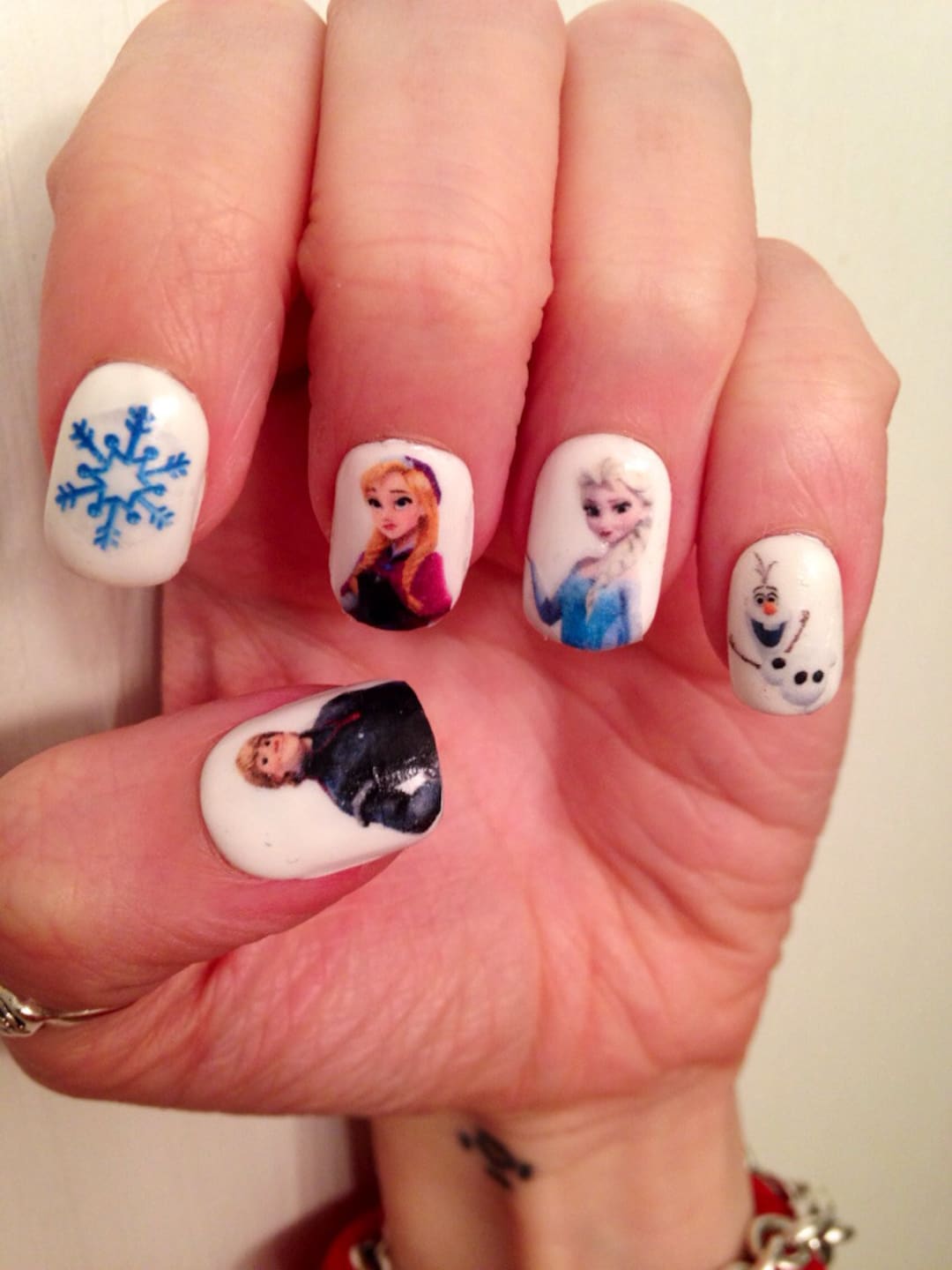 Frozen Nail Decals Etsy