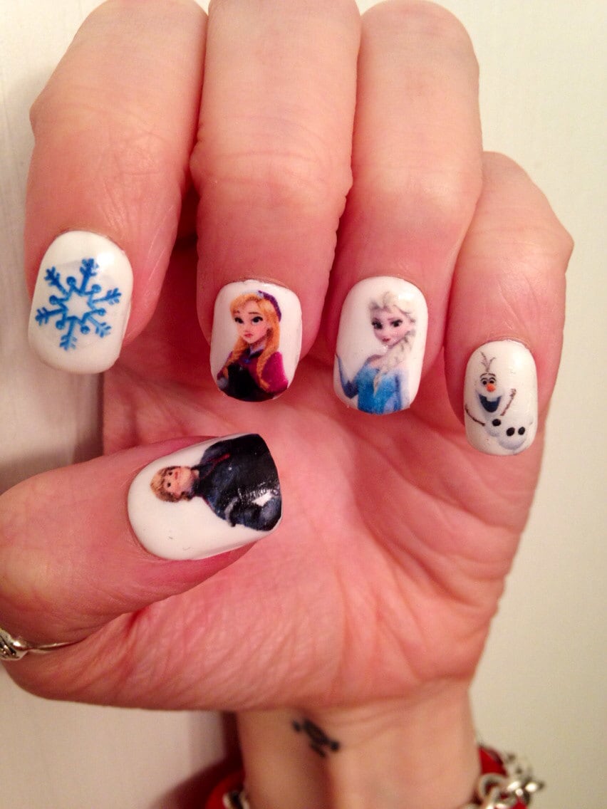 5 Sheets Disney Frozen Anna & Elsa Sophia Princess Mickey Mouse Clubhous  Girls' Nail Art Stickers Gifts - AliExpress
