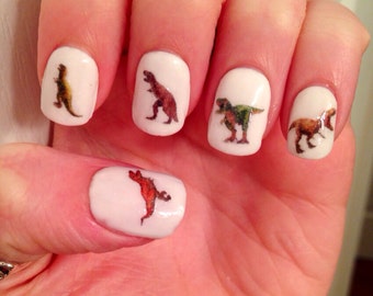 T-Rex Nail Decals