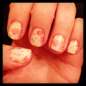 Small Pink Roses Nail Wraps