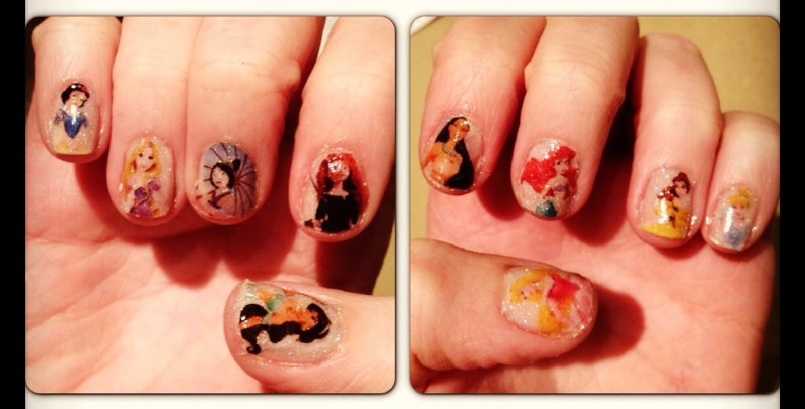 Disney Princess Nail Decals Etsy