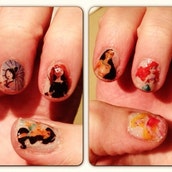 Disney Princess Nail Decals - Etsy
