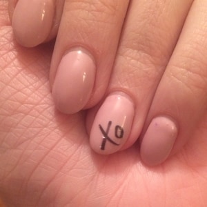 XO or Hugs & Kisses nail decals