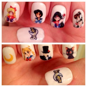 Sailor Moon Nail Decals