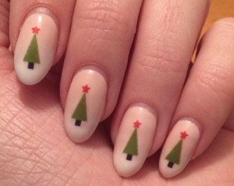 Christmas Tree nail decals