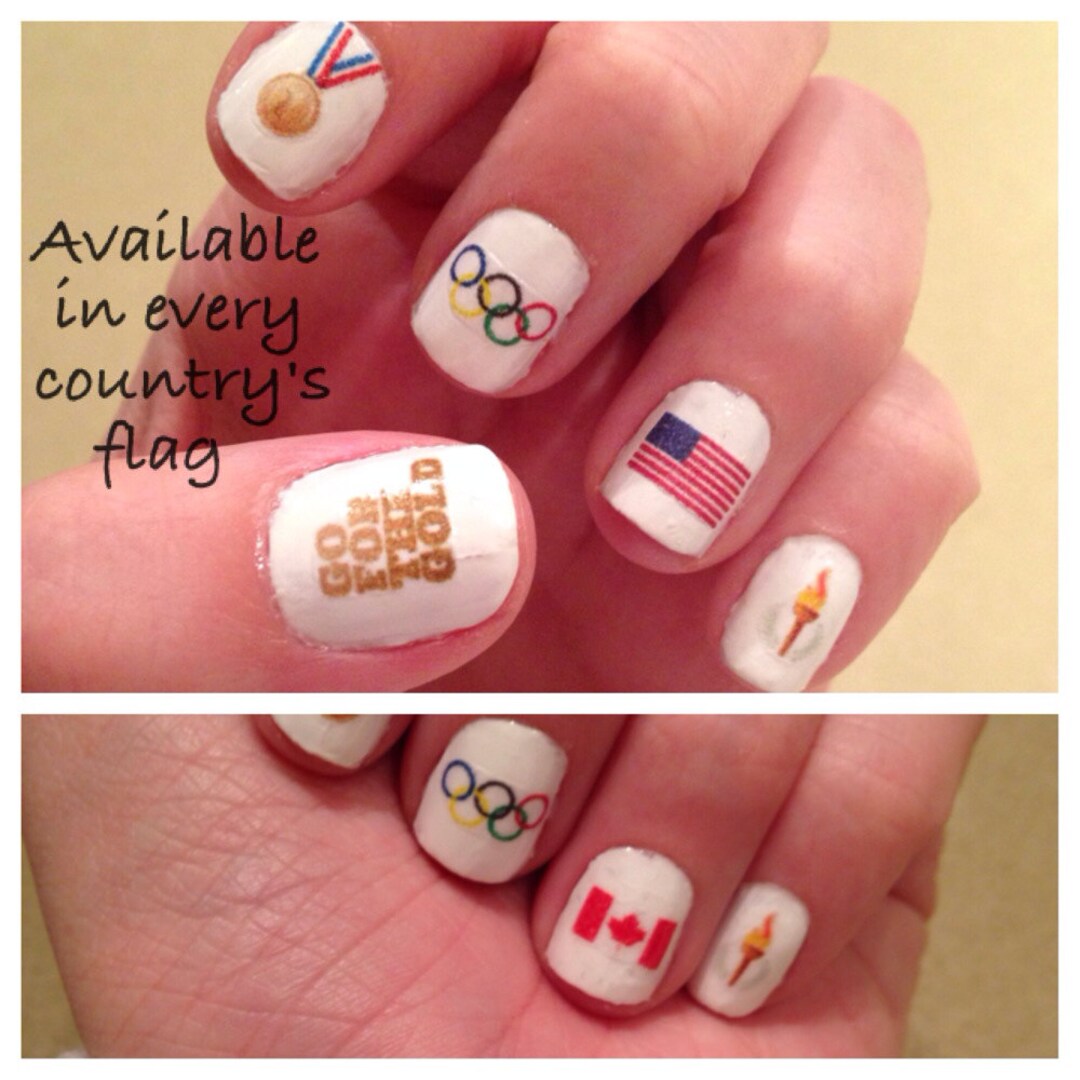 Olympic Nail Decals Etsy