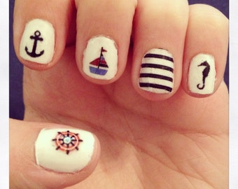 Nautical Nail Decals