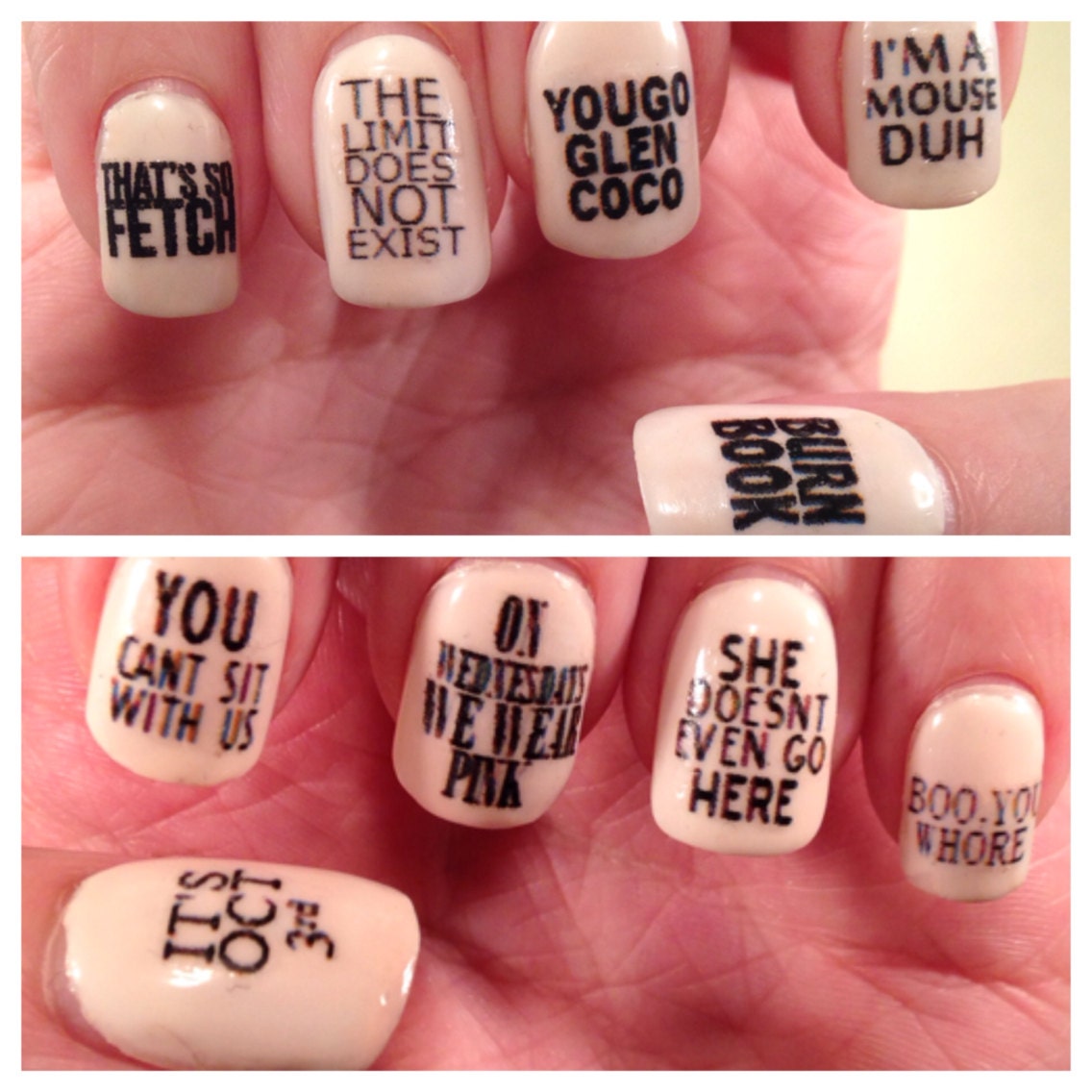 Mean Girls Quotes Nail Decals - Etsy, image size:1136x1136
