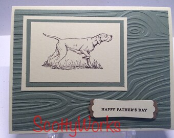 Father’s Day card, retriever card for man, can be made as birthday, card for hunter, card for dog lover