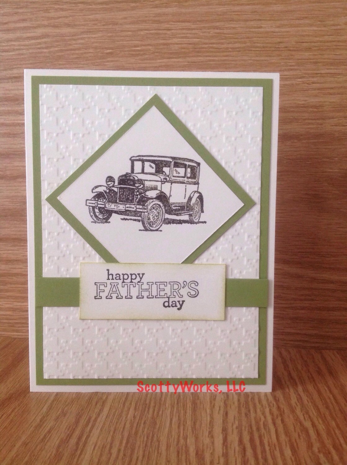 Happy Birthday Card With Antique Car Etsy