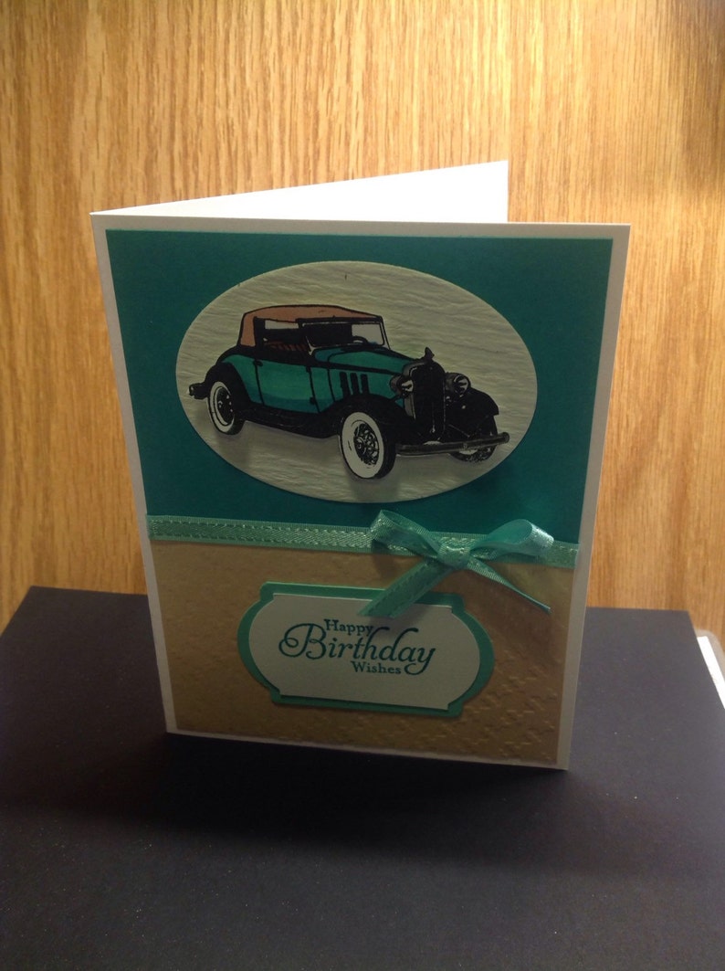 Happy Birthday Wishes Card for Car Guy, Birthday Card, Card With Old ...