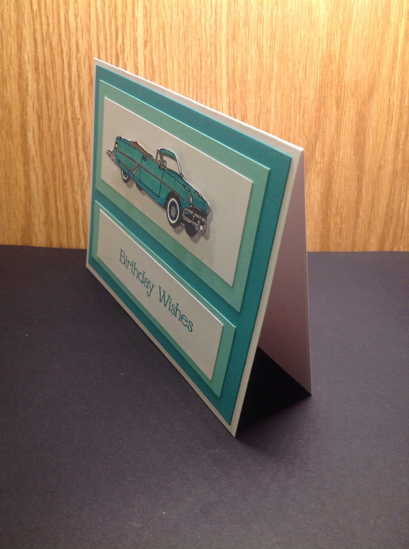 Birthday Wishes Card for Car Guy, Birthday Card, Card With Old Car B2-1 ...