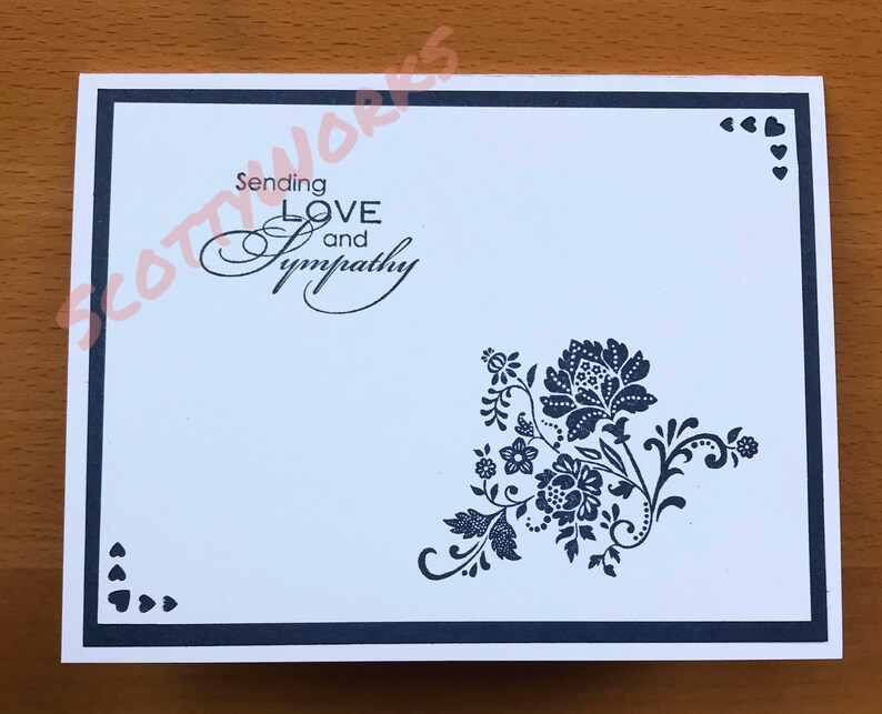 Sympathy card or set of cards Sending Love and Sympathy cards