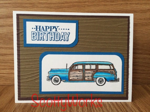Voiture Antique Woody Wagoncarte De Joyeux Anniversaire Etsy Voiture Antique Woody Wagoncarte De Joyeux Anniversaire Etsy