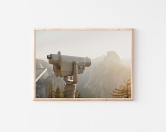 Half Dome Lookout Print, Yosemite Photography, California National Park Wall Art