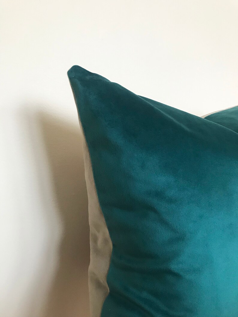 Luxury Handmade Velvet Cushion Covers Navy Blue Teal and Etsy UK