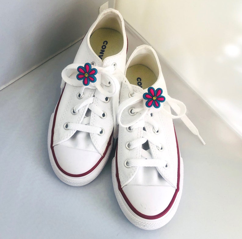 Pink Purple Orange Daisy Flower Shoelace Guard Fun Etsy