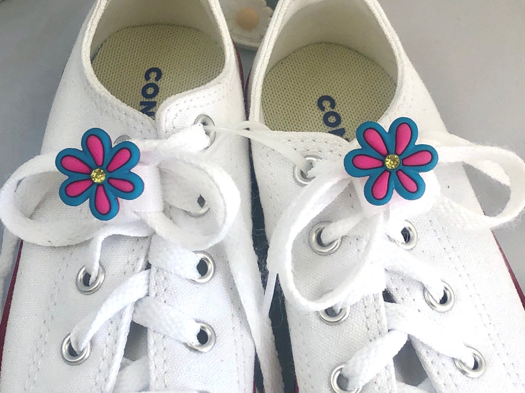 Pink Purple Orange Daisy Flower Shoelace Guard Fun Etsy