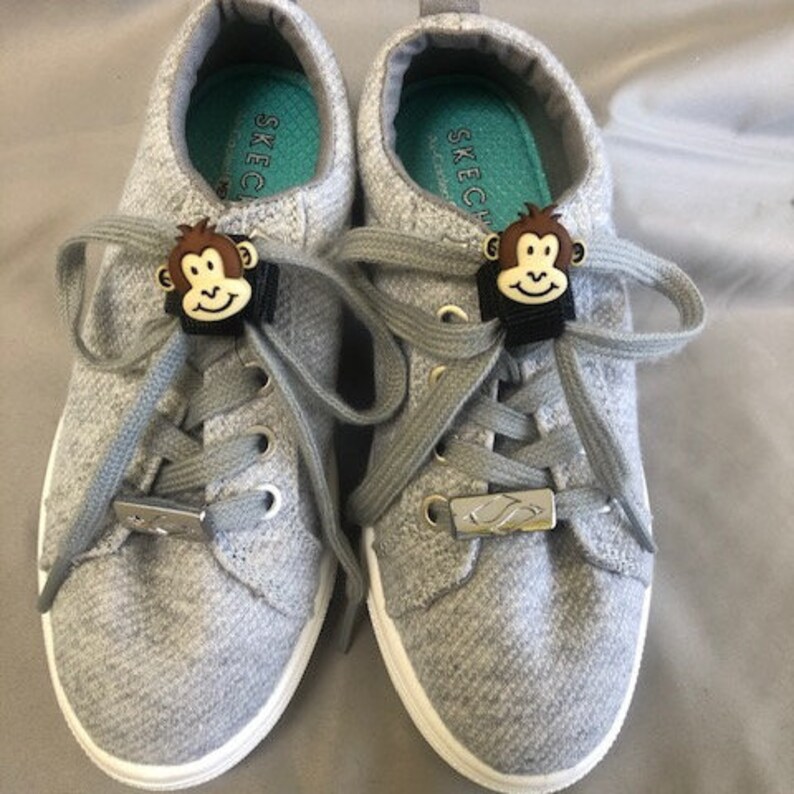 Monkey Head Shoe Lace Guard Cute Kids Gift Kids Birthday Gift Keep