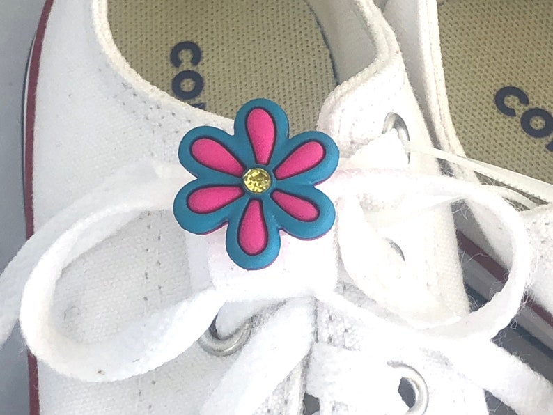 Pink Purple Orange Daisy Flower Shoelace Guard Fun Etsy