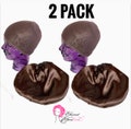 2 Pack - Brown Satin lined wig cap - Lace Front