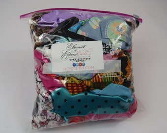 Printed Charmeuse Satin Scrap Bags