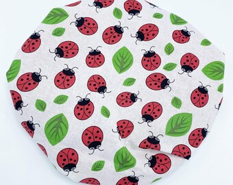 Babies Ladybug Satin Bonnet