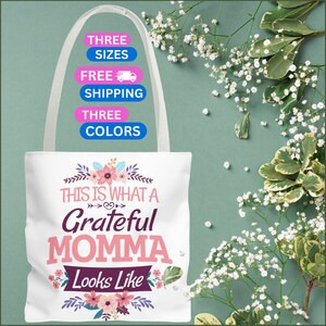 Momma, Mothers Day Gift Ideas, Mother&#39;s Day Gift Bag, Tote Bag Gift Bag, Summer Tote Bag, Weekend Tote, Beach Totebag, Everyday Tote, Mom