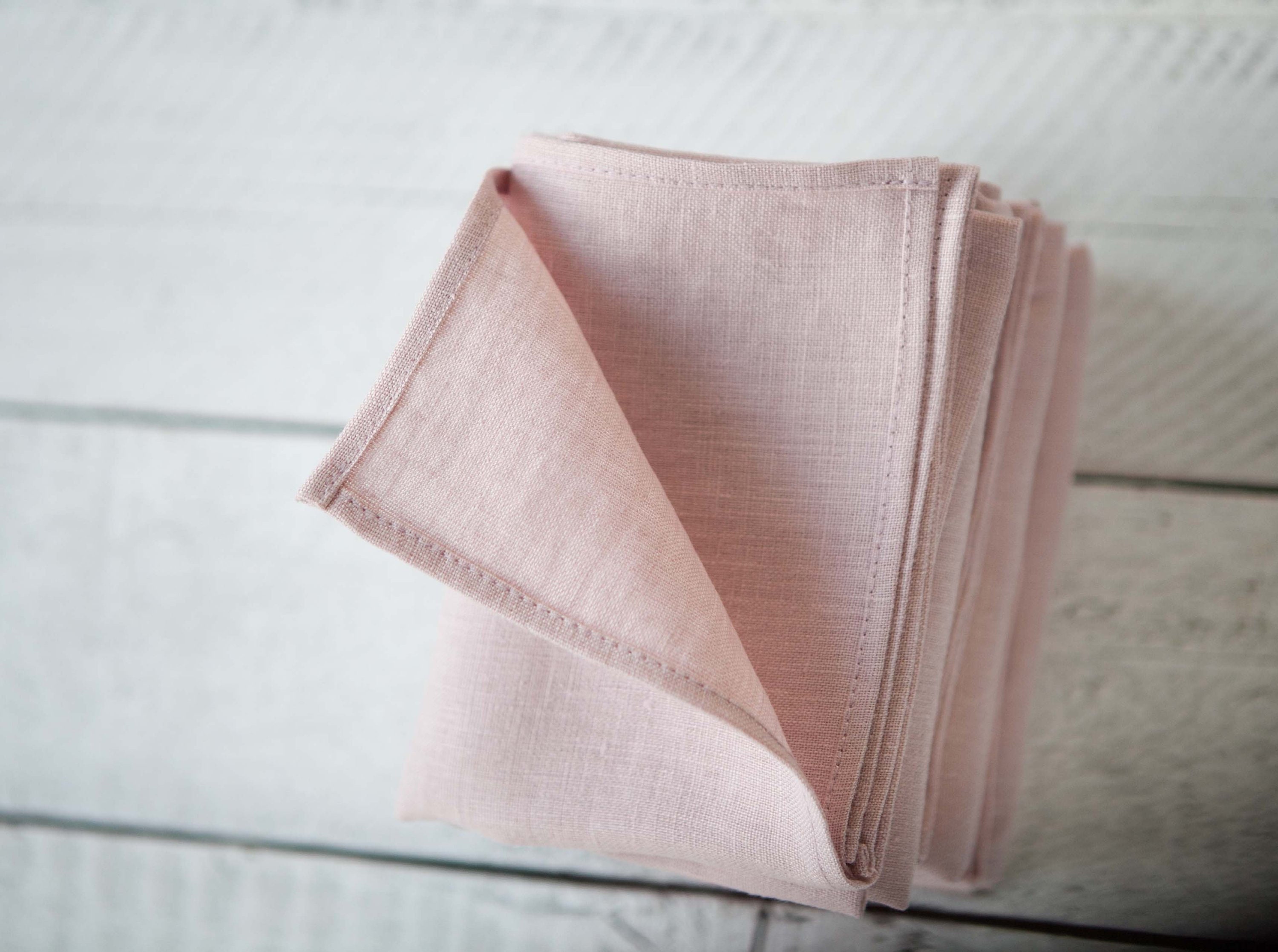 Linen napkins blush pink napkins set of 8 pastel napkins Etsy