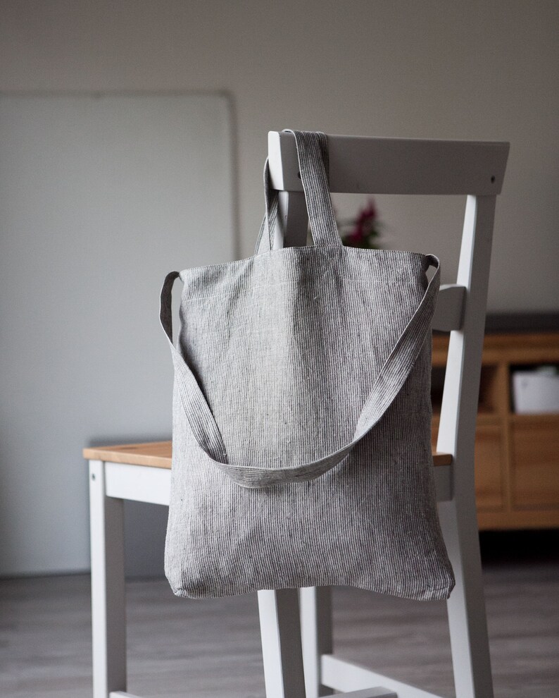 large linen tote
