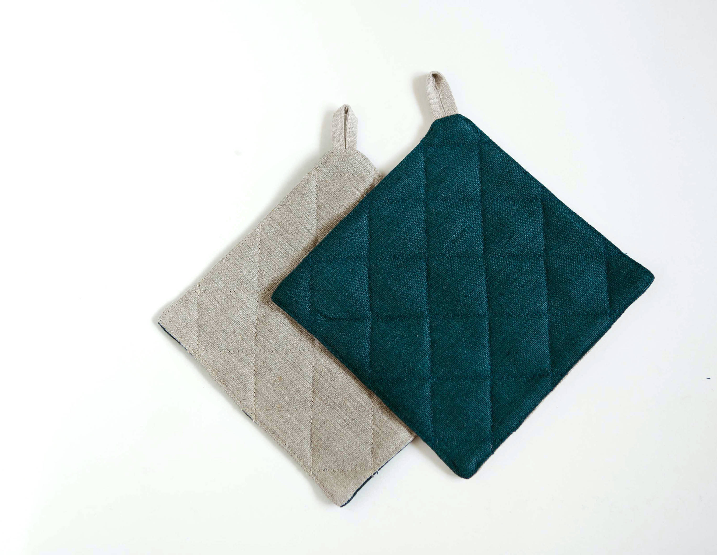 Porte-Pots de Sarcelle. Porte-Pot en Lin Dans Des Tons Neutres, Porte-Pot Four, Support Pot et Casse